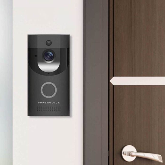 زنگ درب تصویری هوشمند پاورولوژی Powerology Smart Video Doorbell PSVDBBK