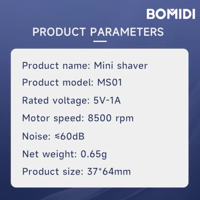 ریش تراش شیائومی مدل bomidi mini electric shaver MS01