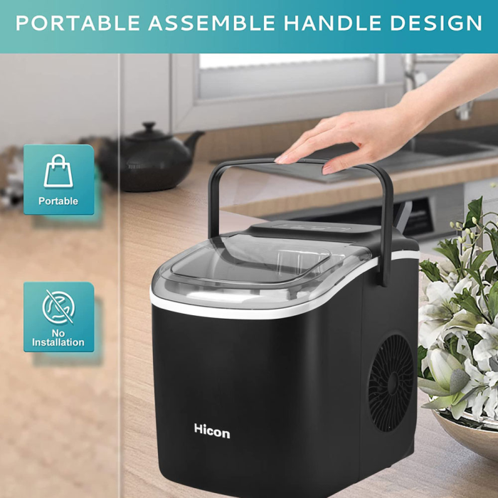 یخ ساز قابل حمل Hicon مدل 1.3 لیتری Hicon Portable Automatic Ice Maker HZB-16MT