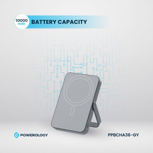 پاوربانک پاورولوژی مدل Powerology 10000mAh MagSafe Power Glass Surface PPBCHA36