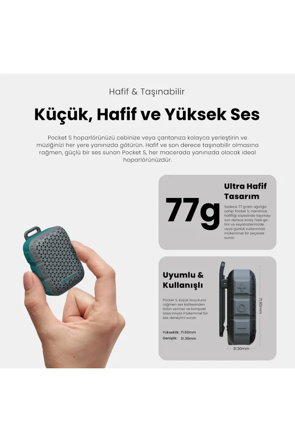 اسپیکر کوچک مغناطیسی قابل حمل HiFuture Pocket S