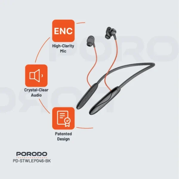 هندزفری بلوتوثی گردنی پرودو مدل Soundtec Echo Flex PD-STWLEP046-BK