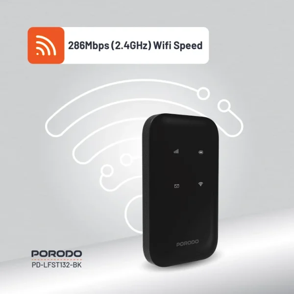 مودم جیبی پرودو Porodo PD-LFST132 4G LTE & WiFi 6