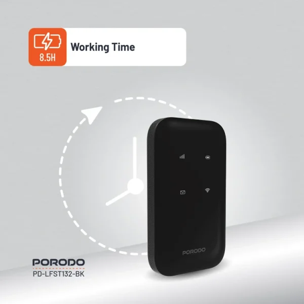 مودم جیبی پرودو Porodo PD-LFST132 4G LTE & WiFi 6
