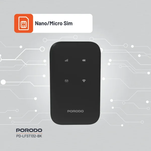 مودم جیبی پرودو Porodo PD-LFST132 4G LTE & WiFi 6