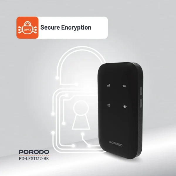 مودم جیبی پرودو Porodo PD-LFST132 4G LTE & WiFi 6