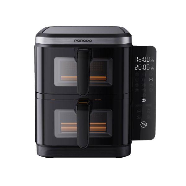 سرخکن و هوا پز بدون روغن دو طبقه پرودو مدل Porodo LFST087 2 stack air fryer