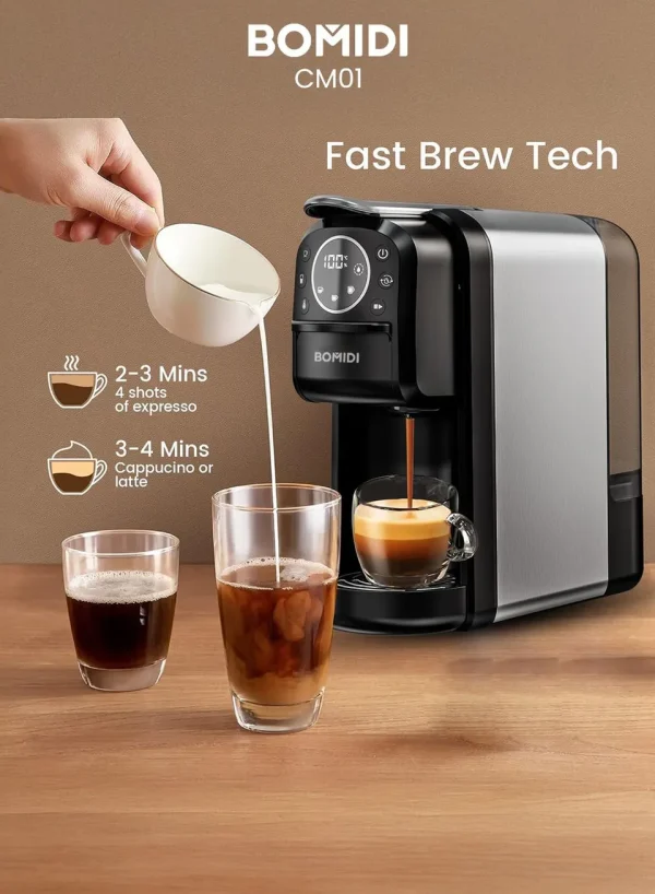 قهوه‌ساز ۳ در ۱ شیائومی Bomidi CM01 – مناسب Nespresso، Dolce Gusto و پودر قهوه