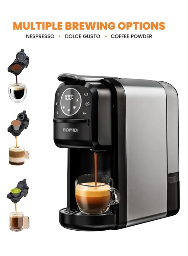 قهوه‌ساز ۳ در ۱ شیائومی Bomidi CM01 – مناسب Nespresso، Dolce Gusto و پودر قهوه