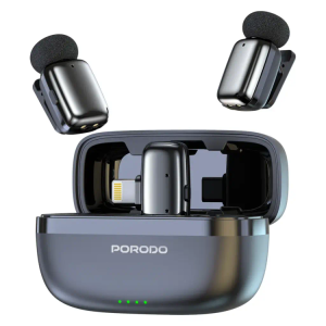 میکروفون یقه ای بی سیم پرودو تایپ سی Porodo Wireless Lavalier Microphones PD-LFST188