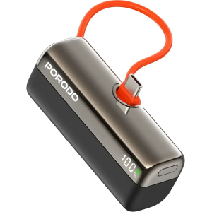 پاوربانک جیبی پرودو مدل Porodo Pocket Volt با ظرفیت 10000 میلی‌آمپر ساعتPDPBFCH090