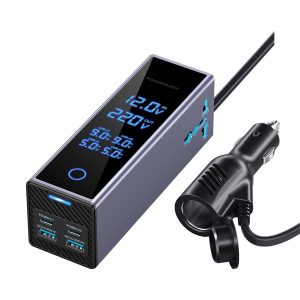 مبدل برق خودرو پاورولوژی Powerology مدل PWCUQC044 توان 300 وات